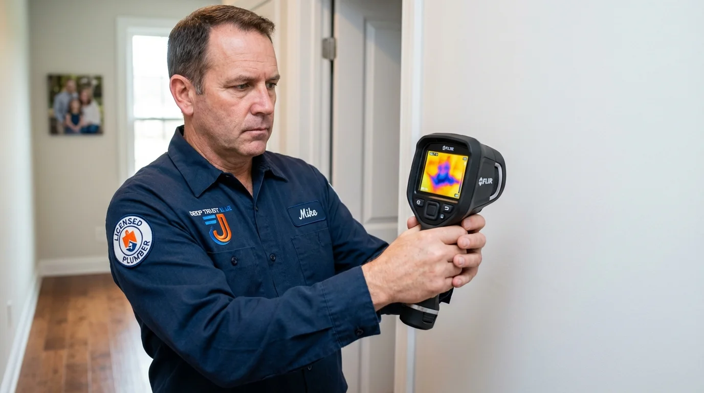 Thermal imaging leak detection by Johns Plumbing LLC in Hurlock